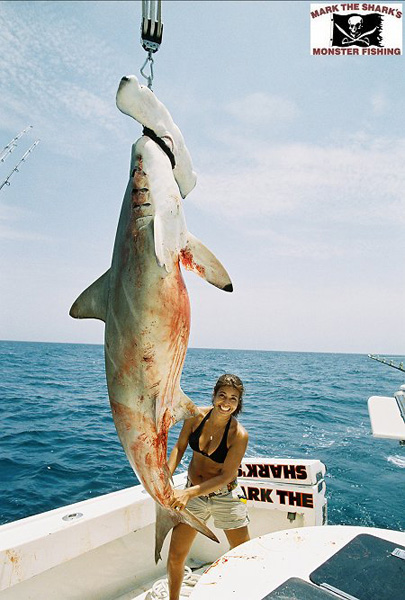 VERONICA AND MONSTER HAMMERHEAD