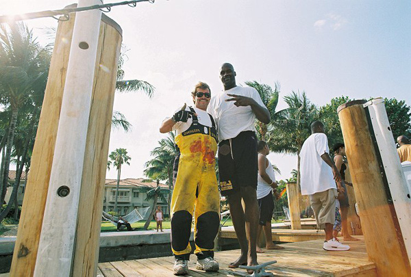 NBA LEGEND SHAQUILLE ONEAL and MARK THE SHARK